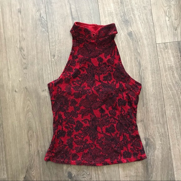 le chateau Tops - Vintage Mandarin Collar Tank